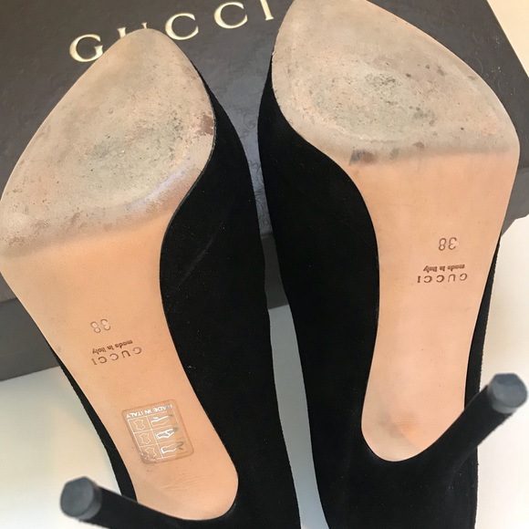 Gucci suede platform pumps - Picture 4 of 4